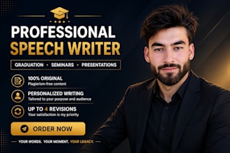 write a powerful and memorable speech for any occasion