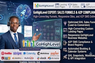 gohighlevel landing page gohighlevel sales funnel go high level website a2p ghl