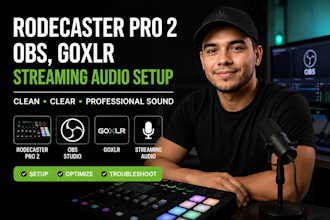 setup rodecaster pro 2, obs, goxlr and streaming audio