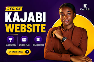 do kajabi website design, kajabi landing page or redesign kajabi online course