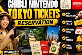 handle ghibil nintendo museum tickets, tokyo reservation