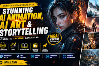 create viral ai video, ai animation, ai video art, ai storytelling