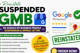 reinstate suspended gmb fix google my business profile suspension appeal letter