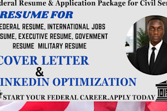 craft a usa federal resume, executive resume, usa job