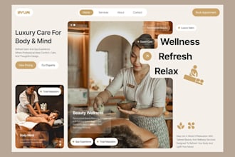 create beauty salon website with appointment booking