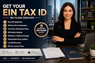 obtain ein tax id number, update ein details, or fix irs tax accountant