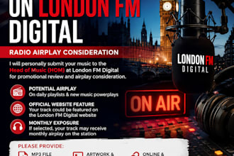 do a radio airplay promotion to london fm digital radio
