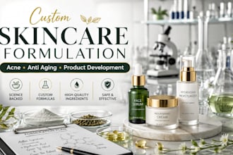 formulate acne and anti aging skincare products for your brand