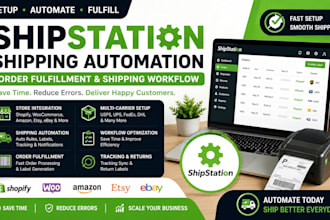 setup shipstation shipping automation, order fulfillment and shipping workflow
