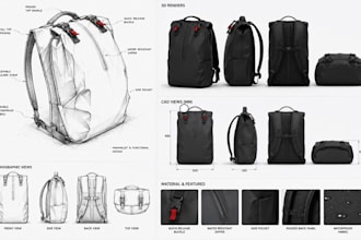 design travel backpack, solar charging bag, camera and drone bag