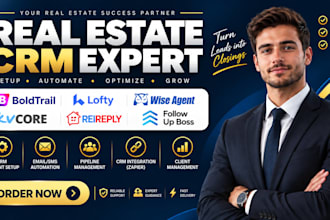 setup real estate crm lofty rei reply kvcore boldtrail wise agent follow up boss