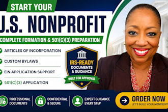 form your US nonprofit, prepare bylaws, ein and 501c3 application