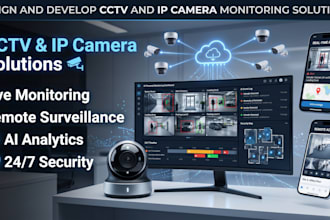 design and develop cctv and IP camera monitoring solutions
