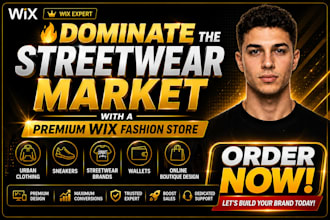 do wix street brand website,urban clothing,sneakers store,wallet,online boutique