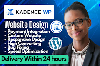design redesign develop wordpress website with gutenberg block editor kadence