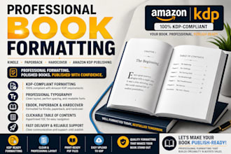 book formatting for amazon KDP, paperback formatting, amazon KDP book publishing