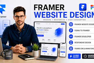 design a modern framer website, figma to framer, framer developer
