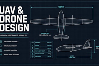 design a custom uav or drone from concept to detailed design