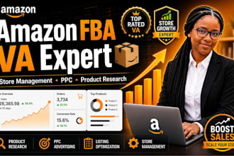 be your amazon fba virtual assistant for amazon store management