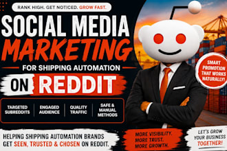 do social media marketing for shipping automation with reddit seo post