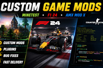 develop custom minetest mod, f1 24 mods, amx mod x plugins