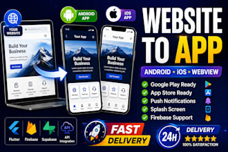 convert website to app,build webview app, android app and webview