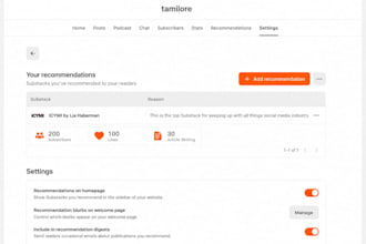 promote organic substack page link newsletter and organic substack subscribers