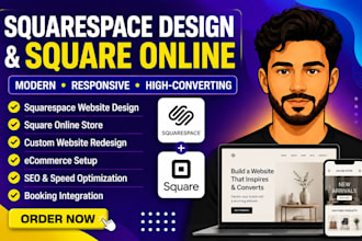 design square business website square online store redesign squarespace website