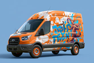 create professional car wrap , vehicle wrap