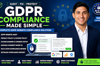 audit and fix your gdpr website compliance, privacy policy and cookies