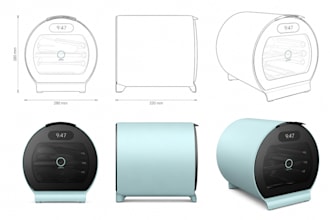 design custom home appliances and espresso machines in 3d cad for manufacturing