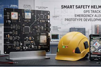develop smart safety helmet for lone worker protection with gps emergency alerts