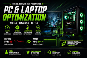 optimize your gaming PC for more fps and better performance