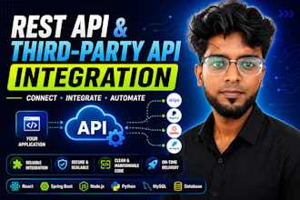 integrate rest apis and third party apis into your web application