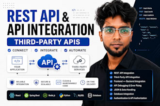 integrate rest apis and third party apis into your web app