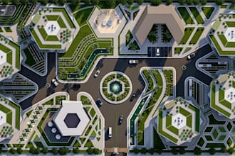 prototype landscape master plan,conceptual site layout,roblox map,spatial design
