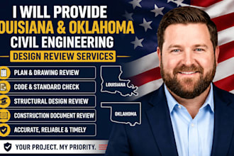 provide louisiana and oklahoma civil engineering design review services