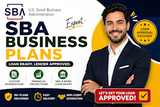 draft winning startups business plan, financial plan, for sba loan approval
