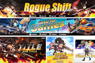 design a amazing youtube gaming channel banner