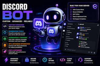 develop a custom discord bot using python