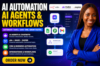 ai agent n8n make zapier automation workflow crm chatbot