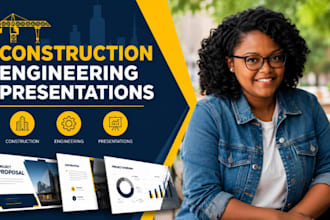 construction presentation, engineering pitch deck, proposal powerpoint design