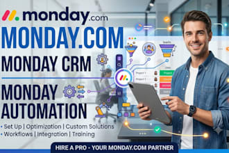 setup automated monday CRM for lead management