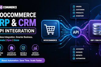 integrate woocommerce with your erp or CRM