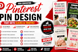 pinterest pin design social media manager canva graphics