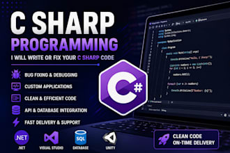 write or fix your c sharp code