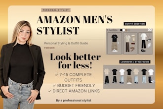 create a complete mens wardrobe with amazon shopping links