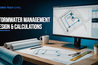 stormwater design, hydrology calculations for drainage, flood control