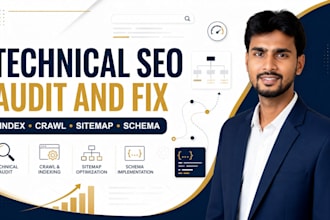 audit and fix technical SEO issues, indexing, crawl errors, sitemap, schema