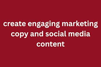 create engaging marketing copy and social media content